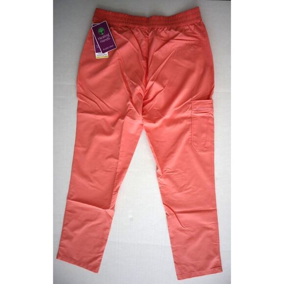 Healing Hands 9181 Women's Sz S Melon Convertible Drawstring Tamara Scrub Pants - Picture 2 of 12